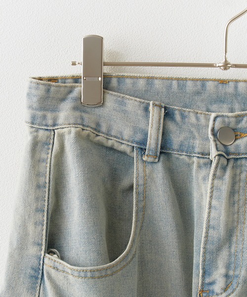 Chick(チック)の「Cargo pocket half denim pants / カーゴポケットハーフデニムパンツ(デニムパンツ・レディース・ブルー・FREE)」の10枚目の写真