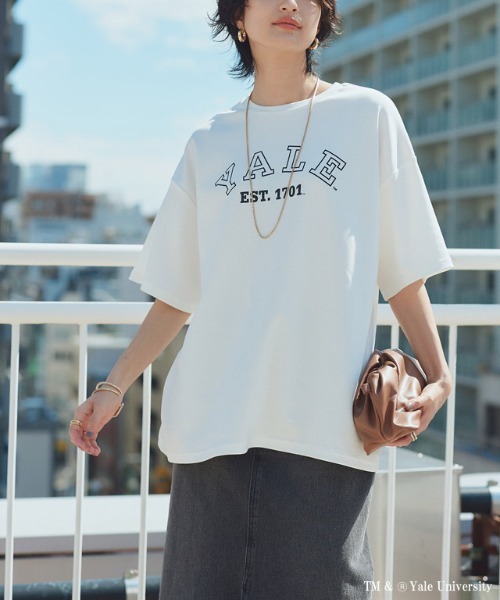 RASW(ラス)の「別注YALEロゴオーバーTシャツ(Tシャツ/カットソー・レディース・オフホワイト・L/M)」の8枚目の写真