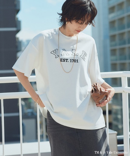 RASW(ラス)の「別注YALEロゴオーバーTシャツ(Tシャツ/カットソー・レディース・オフホワイト・L/M)」の9枚目の写真