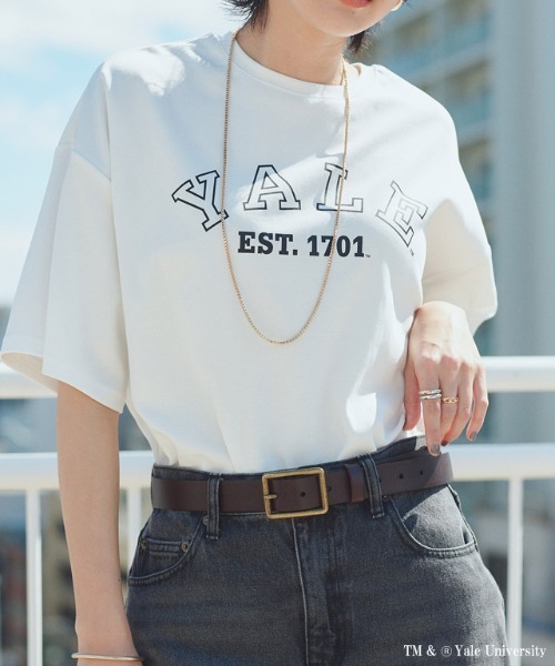 RASW(ラス)の「別注YALEロゴオーバーTシャツ(Tシャツ/カットソー・レディース・オフホワイト・L/M)」の13枚目の写真
