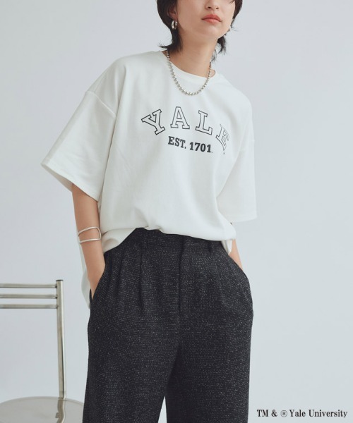 RASW(ラス)の「別注YALEロゴオーバーTシャツ(Tシャツ/カットソー・レディース・オフホワイト・L/M)」の16枚目の写真