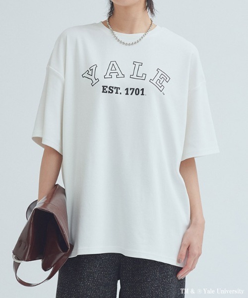 RASW(ラス)の「別注YALEロゴオーバーTシャツ(Tシャツ/カットソー・レディース・オフホワイト・L/M)」の3枚目の写真
