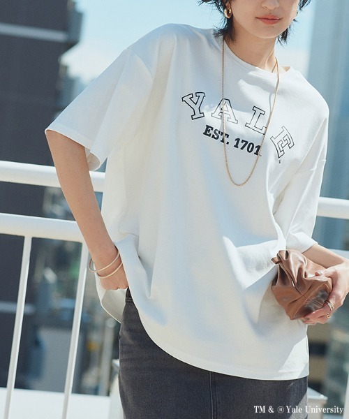 RASW(ラス)の「別注YALEロゴオーバーTシャツ(Tシャツ/カットソー・レディース・オフホワイト・L/M)」の21枚目の写真