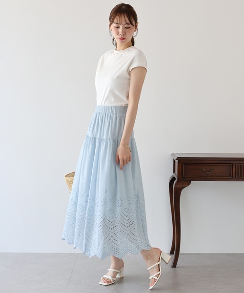 ブルーレーベル　レーススカート メッシュレーススカート（スカート）｜BLUE LABEL CRESTBRIDGE