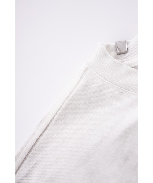 SUPPLIER（サプライヤー）の「ティーシャツ｜Disstressed Pierce Tee｜SUPPLIER（Tシャツ/カットソー・メンズ・ベージュ/ブラック・L/S/M/XL/XXL）」の4枚目の写真