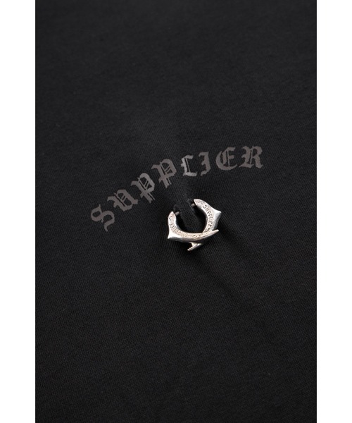 SUPPLIER（サプライヤー）の「ティーシャツ｜Disstressed Pierce Tee｜SUPPLIER（Tシャツ/カットソー・メンズ・ベージュ/ブラック・L/S/M/XL/XXL）」の13枚目の写真