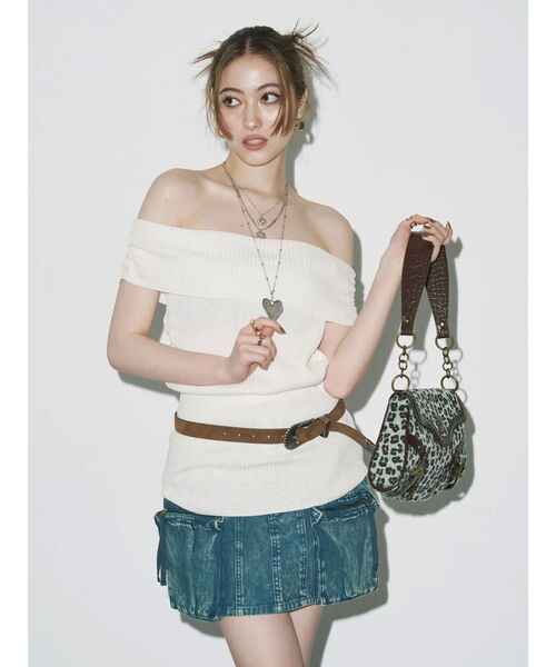 EVRIS（エヴリス）の「メタルバックルスウェードルベルト（ベルト・レディース・ブラウン・FREE）」の5枚目の写真