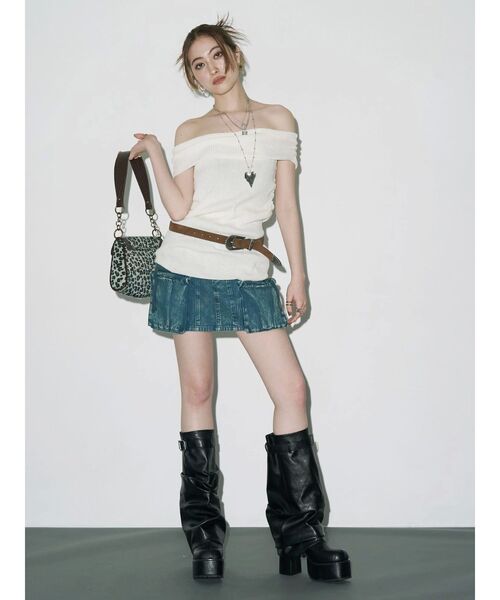 EVRIS（エヴリス）の「メタルバックルスウェードルベルト（ベルト・レディース・ブラウン・FREE）」の7枚目の写真