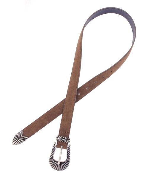 EVRIS（エヴリス）の「メタルバックルスウェードルベルト（ベルト・レディース・ブラウン・FREE）」の9枚目の写真