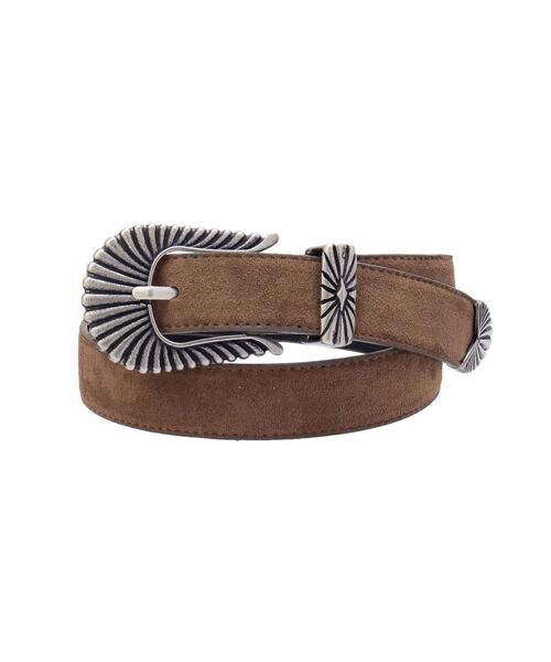 EVRIS（エヴリス）の「メタルバックルスウェードルベルト（ベルト・レディース・ブラウン・FREE）」の11枚目の写真