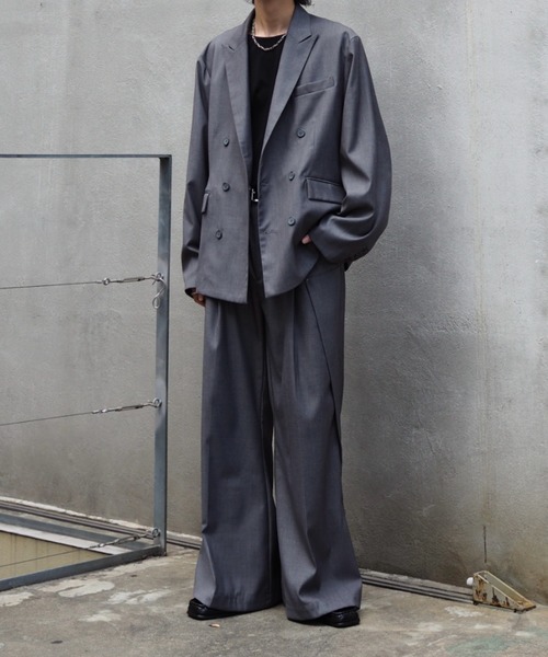 Neucon/ニューコン】ボックスワイドショートダブルジャケット