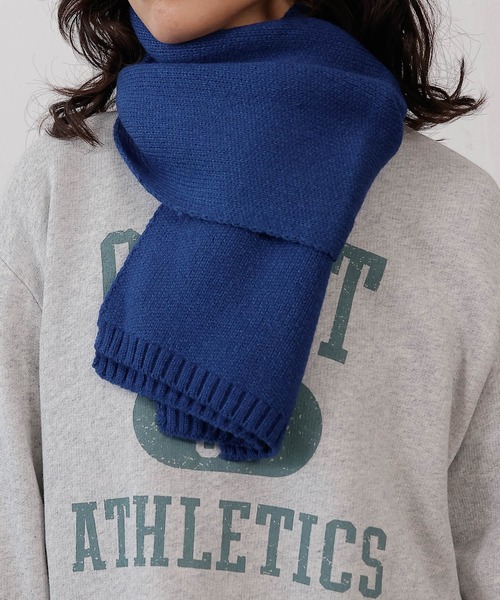 エナジーチャージMONCLER ニットマフラー 青 エナジーチャージMONCLER ニットマフラー 青 エナジーチャージ様専用