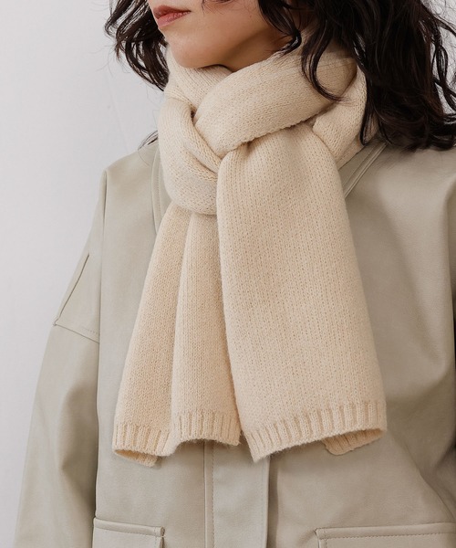 ANN DEMEULEMEESTER ニットマフラー Ann Demeulemeester // Knit Ribbed Scarf – VSP Consignment