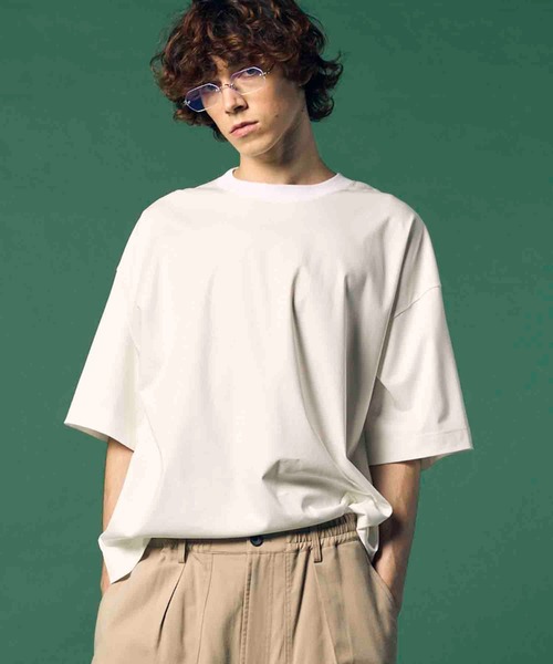 UNISEX》Extremely Cool Smooth Prime-Over Crew Neck T-Shirt/超冷感