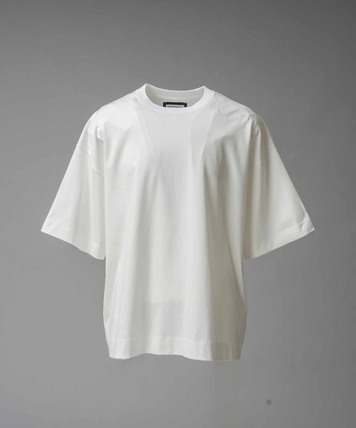 MAISON SPECIAL(メゾンスペシャル)の「《UNISEX》Extremely Cool Smooth Prime-Over Crew Neck T-Shirt/超冷感スムースプライムオーバークルーネックTシャツ【MAISON SPECIAL/メゾンスペシャル】(Tシャツ/カットソー・メンズ・ホワイト/ブラック・0/1/2)」の10枚目の写真