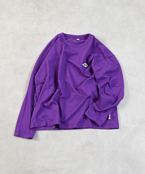 LSP WOW(エルエスピーワオ)の「【LSP WOW!】マイニチワッペンムジロンTee(Tシャツ/カットソー・キッズ・イエロー/ネイビー/チャコール/パープル/オレンジ/グリーン/ピンク/レッド/ブラウン/ホワイト系その他/杢グレー/ブルー/オフホワイト/ブラック/ライトブルー・110/100/90/80/140/130/120)」の11枚目の写真