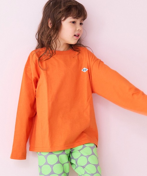 LSP WOW(エルエスピーワオ)の「【LSP WOW!】マイニチワッペンムジロンTee(Tシャツ/カットソー・キッズ・イエロー/ネイビー/チャコール/パープル/オレンジ/グリーン/ピンク/レッド/ブラウン/ホワイト系その他/杢グレー/ブルー/オフホワイト/ブラック/ライトブルー・110/100/90/80/140/130/120)」の15枚目の写真