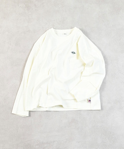 LSP WOW(エルエスピーワオ)の「【LSP WOW!】マイニチワッペンムジロンTee(Tシャツ/カットソー・キッズ・イエロー/ネイビー/チャコール/パープル/オレンジ/グリーン/ピンク/レッド/ブラウン/ホワイト系その他/杢グレー/ブルー/オフホワイト/ブラック/ライトブルー・110/100/90/80/140/130/120)」の21枚目の写真