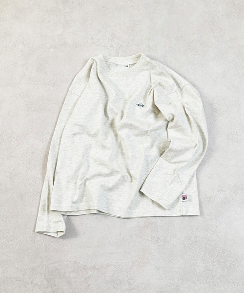 LSP WOW(エルエスピーワオ)の「【LSP WOW!】マイニチワッペンムジロンTee(Tシャツ/カットソー・キッズ・イエロー/ネイビー/チャコール/パープル/オレンジ/グリーン/ピンク/レッド/ブラウン/ホワイト系その他/杢グレー/ブルー/オフホワイト/ブラック/ライトブルー・110/100/90/80/140/130/120)」の22枚目の写真
