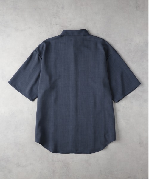 BACK NUMBER(バックナンバー)の「【BACK NUMBER】「吸水速乾」ドライポリ縦切替半袖シャツ(シャツ/ブラウス・メンズ・グレー/ホワイト・L/XL/M)」の9枚目の写真