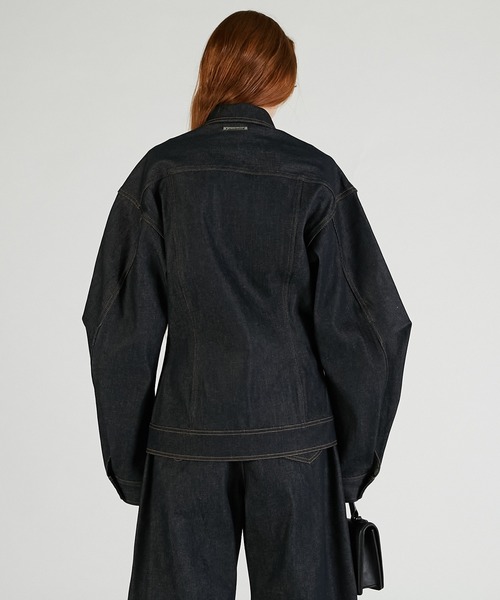 スカーフシェイプデニムジャケット / Scarf-Shaped Denim Jacket