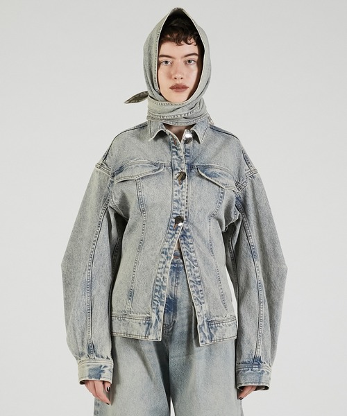 スカーフシェイプデニムジャケット / Scarf-Shaped Denim Jacket 