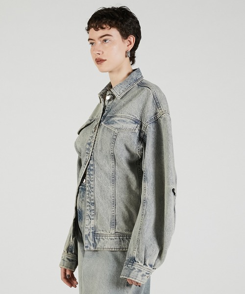 スカーフシェイプデニムジャケット / Scarf-Shaped Denim Jacket