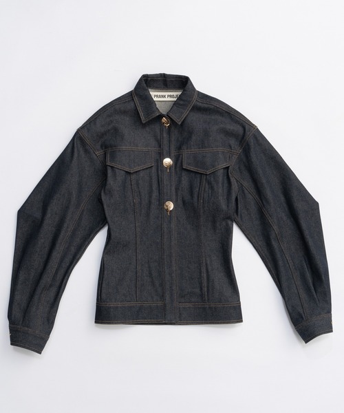スカーフシェイプデニムジャケット / Scarf-Shaped Denim Jacket