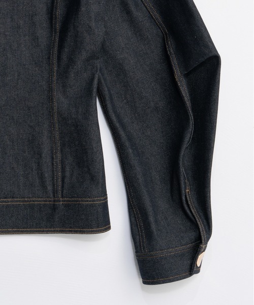 PRANK PROJECT(プランクプロジェクト)の「スカーフシェイプデニムジャケット / Scarf-Shaped Denim Jacket(デニムジャケット・レディース・ブルー/ネイビー・FREE)」の4枚目の写真