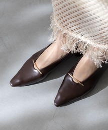 menue（メヌエ）の「【 極やわ 】ゴールドバー 3cmヒール パンプス（パンプス）」