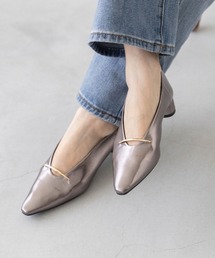 welleg | 【 極やわ 】ゴールドバー 3cmヒール パンプス(パンプス)