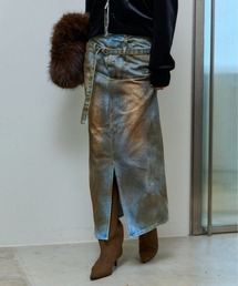 2way High Waist Denim Skirt/2WAYハイウエストデニムスカート