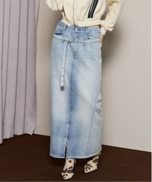 MAISON SPECIAL | 【25AW PRE-ORDER】2way High Waist Denim Skirt/2WAYハイウエストデニムスカート【MAISON SPECIAL/メゾンスペシャル】(デニムスカート)