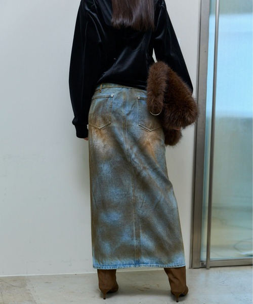 MAISON SPECIAL（メゾンスペシャル）の「2way High Waist Denim Skirt/2WAYハイウエストデニムスカート（デニムスカート・レディース・ブラウン/ブルー/ブラック・36/38）」の14枚目の写真