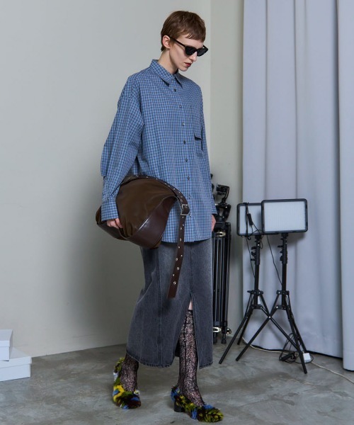 MAISON SPECIAL（メゾンスペシャル）の「2way High Waist Denim Skirt/2WAYハイウエストデニムスカート（デニムスカート・レディース・ブラウン/ブルー/ブラック・36/38）」の5枚目の写真