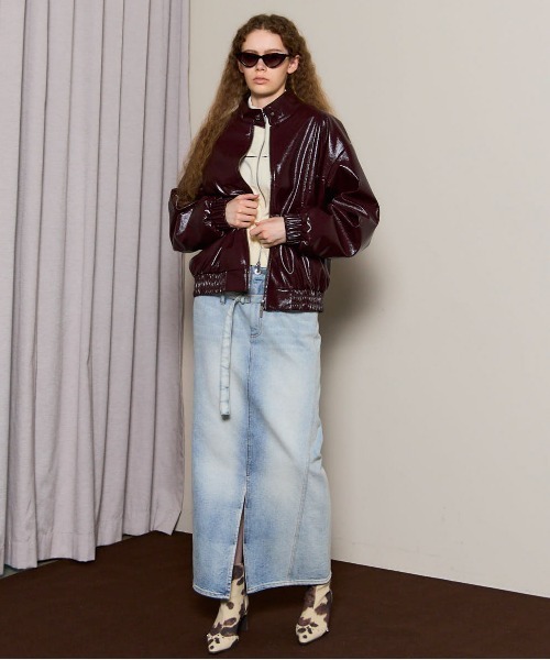 スカート MAISON SPECIAL 2way HighWaist DenimSkirt SALE】2way High Waist Denim Skirt