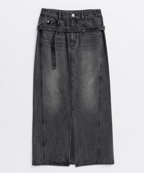 MAISON SPECIAL（メゾンスペシャル）の「2way High Waist Denim Skirt/2WAYハイウエストデニムスカート（デニムスカート・レディース・ブラウン/ブルー/ブラック・36/38）」の15枚目の写真