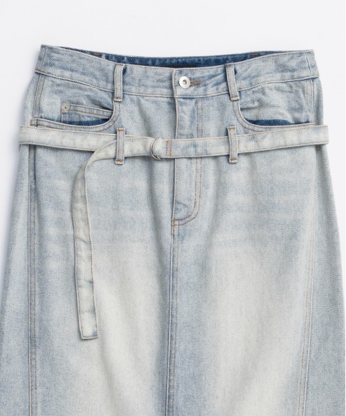 MAISON SPECIAL（メゾンスペシャル）の「2way High Waist Denim Skirt/2WAYハイウエストデニムスカート（デニムスカート・レディース・ブラウン/ブルー/ブラック・36/38）」の19枚目の写真