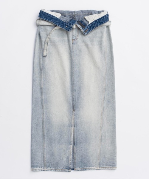 MAISON SPECIAL（メゾンスペシャル）の「2way High Waist Denim Skirt/2WAYハイウエストデニムスカート（デニムスカート・レディース・ブラウン/ブルー/ブラック・36/38）」の18枚目の写真