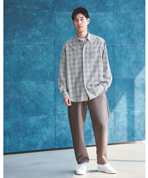 Lee（リー）の「【別注】＜Lee＞FLeeasy Narrow ポリエステル イージーパンツ（その他パンツ・メンズ・ブラック/ナチュラル/ダークグレー/モカ・FREE）」の13枚目の写真