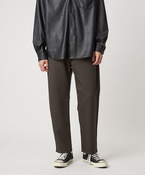 ◆SUSTAINABLE LEATHER イージーパンツ セール】【別注】＜Lee＞FLeeasy Narrow ポリエステル イージーパンツ