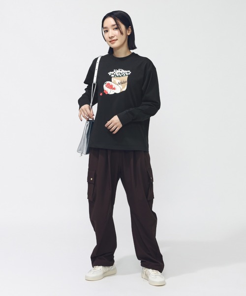 adidas（アディダス）の「アディダス adidas ラックスフロー オールデイズ ルーズフィット ストレッチ ウーブン カーゴパンツ（カーゴパンツ・レディース・ブラウン/グリーン/ブラック・S/M/L/XL）」の12枚目の写真