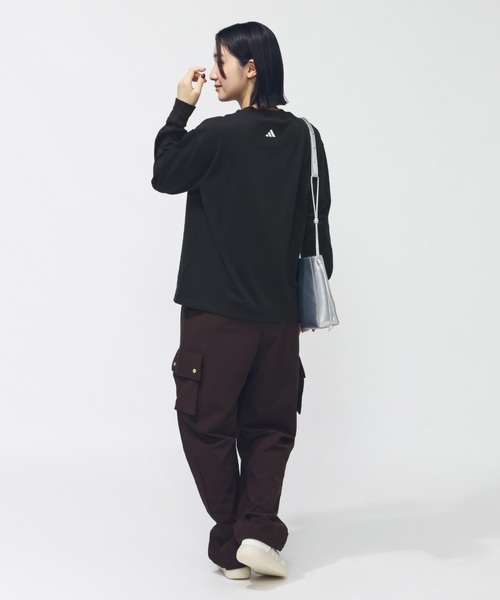 adidas（アディダス）の「アディダス adidas ラックスフロー オールデイズ ルーズフィット ストレッチ ウーブン カーゴパンツ（カーゴパンツ・レディース・ブラウン/グリーン/ブラック・S/M/L/XL）」の10枚目の写真