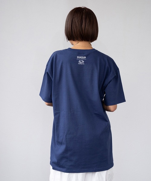 FRUIT OF THE LOOM(フルーツオブザルーム)の「【FRUIT OF THE LOOM】FTL×EVAムービーグラフィックTシャツ / ブラック / グレー / ネイビー(Tシャツ/カットソー・メンズ・ネイビー/グレー/ブラック・XL/M/S/L)」の6枚目の写真
