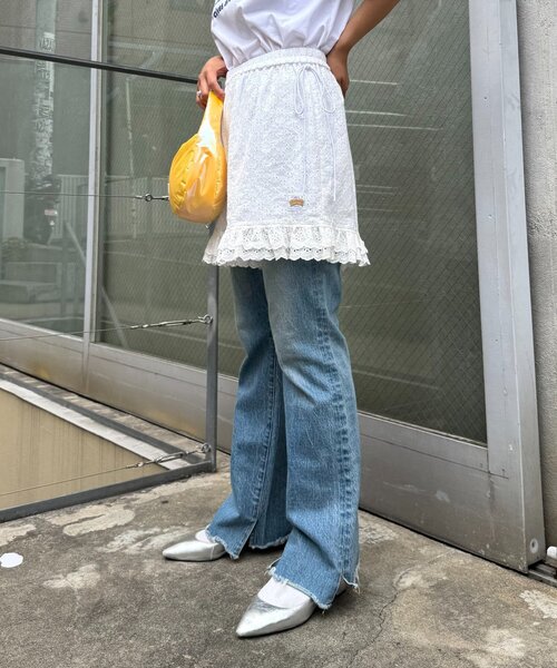 HELLO.SANFRANCISCO（ハローサンフランシスコ）の「【HELLO.SANFRANCISCO/ハローサンフランシスコ】レースフリルショートパンツ（その他パンツ・レディース・ホワイト/ブラック/オレンジ/パープル・ONE SIZE）」の16枚目の写真