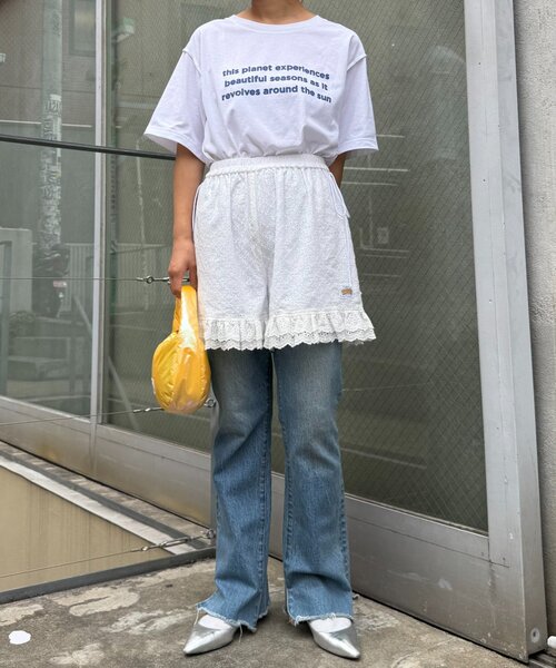 HELLO.SANFRANCISCO（ハローサンフランシスコ）の「【HELLO.SANFRANCISCO/ハローサンフランシスコ】レースフリルショートパンツ（その他パンツ・レディース・ホワイト/ブラック/オレンジ/パープル・ONE SIZE）」の17枚目の写真