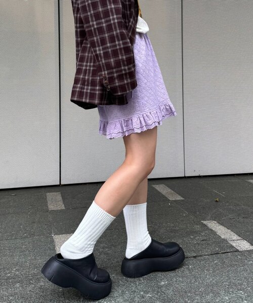 HELLO.SANFRANCISCO（ハローサンフランシスコ）の「【HELLO.SANFRANCISCO/ハローサンフランシスコ】レースフリルショートパンツ（その他パンツ・レディース・ホワイト/ブラック/オレンジ/パープル・ONE SIZE）」の22枚目の写真