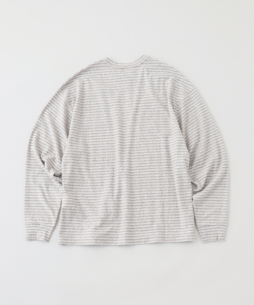 JOINT WORKS(ジョイントワークス)の「Name./ネームINSIDEOUT BORDER LONG SLEEVE TEE(Tシャツ/カットソー・メンズ・ブラウン/グレー・2)」の3枚目の写真