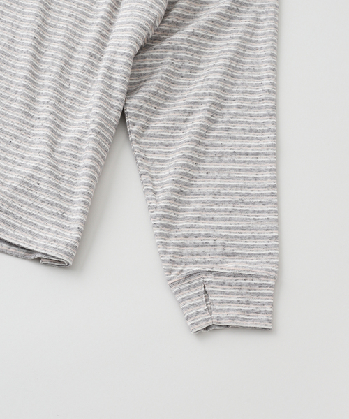 JOINT WORKS(ジョイントワークス)の「Name./ネームINSIDEOUT BORDER LONG SLEEVE TEE(Tシャツ/カットソー・メンズ・ブラウン/グレー・2)」の4枚目の写真