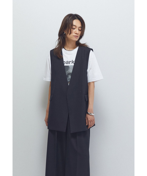 1er Arrondissement（プルミエアロンディスモン）の「TWドスキンノーカラージレ（その他アウター・レディース・ブラック系その他3/モカ・36/38）」の3枚目の写真